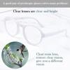 Unisex Eyewear Portable with Glasses Case Reading Glasses Folding Presbyopic Glasses