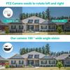 LS VISION 8MP 4K Dual Lens Wide Angle 180° Wifi IP Camera Outdoor Human Detect Ultra Wide View 4MP Color Night Vision Surveillance Camera