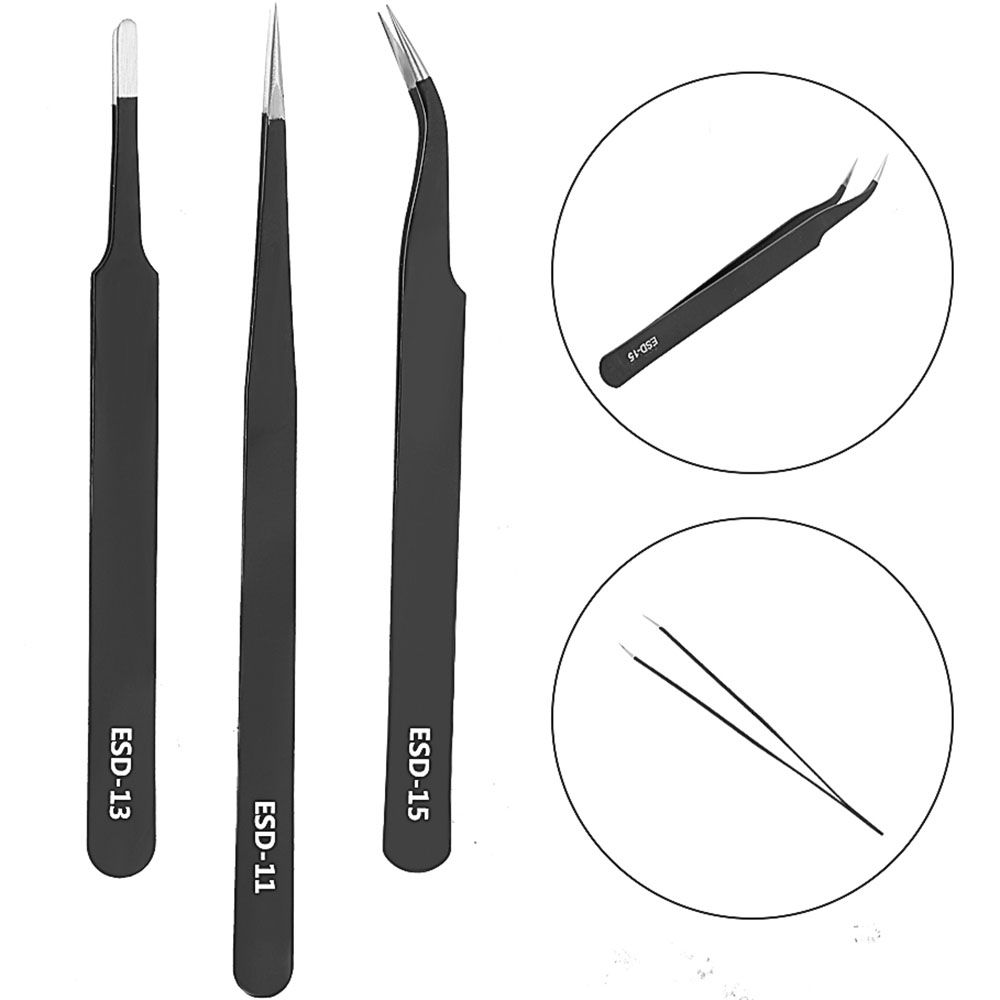 Stainless Steel Precision Curved Eyebrow Tweezers Eyelash Tweezers Makeup Tool Kit Maintenance Tool