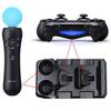 4 In 1 Charger for PS Move/PS4 Controller Gamepad Powered By Host USB, Fast Charging Base, with Charging Status Indicator, Controllers Organizer