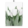 White Tulip Succulents Monstera Plant Wall Art Canvas Painting Nordic Posters And Prints Wall Pictures For Living Room Decor