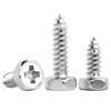 Yigu 304 Stainless Steel Phillips Recessed Hex and Slotted Self-Tapping Screws for Wood, M3-M8