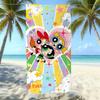 Cartoon Flying Little Policewoman Microfiber Beach Towel Quick-Drying Water-Absorbing Children'S Swimming Bath Towel Travel Portable Large Ruler