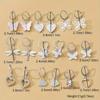 Hot-selling European and American metal earrings set, women's animal butterfly snake shape niche earrings set