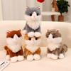 Cute Simulated Sitting Kitten Doll Plush Toy White Cat Cow Cat Doll Girl Rag Doll