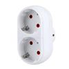 European/German Power Conversion Plug: 1-to-3 Socket Adapter