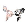 Girls Fashion Bow Print Flower Rabbit Ear Hair Bands Hair Tie Scrunchies Hair Rope Ponytail Hold