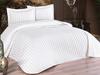 Dublin Quilted Bedspread Set 4pcs, Coverlet 250x260, Pillowcase 50x70, Double Size, Cream