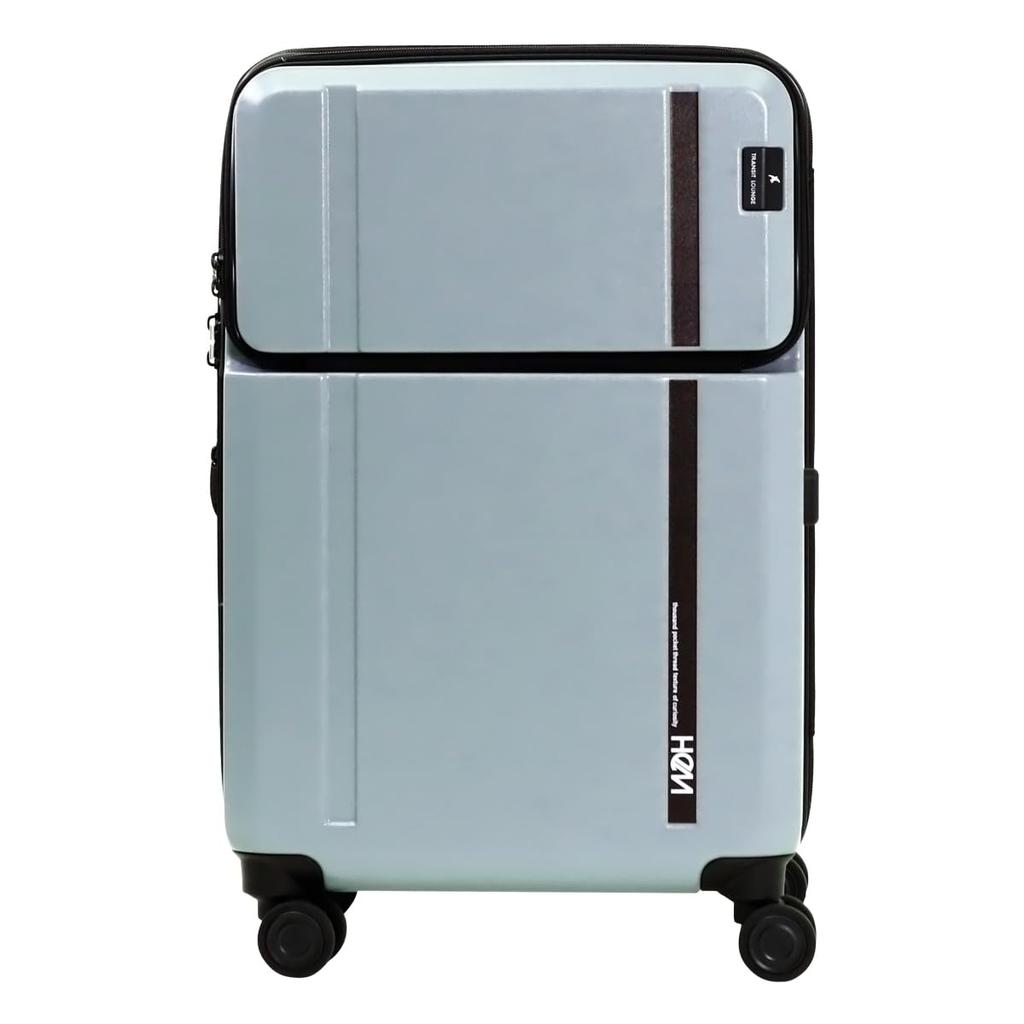 Чемодан Hem 62L Carry Case Чемодан Carry Bag Top Open LOUNGE Оснащен замком TSA, расширяемая жесткая молния для переноски, черный цвет [Transit Lounge] 55,5 см, 4,4 кг