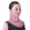 Breathable Fabric Sun Protection Face Mask Thin Texture Breathable Face Scarf  Summer Season