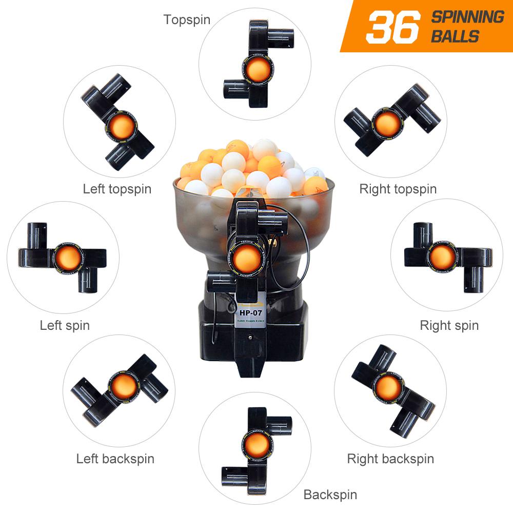 Table Tennis Robot Ping Pong Ball Machine Serves 40mm Regulation Ping Pong Balls Automatic Table