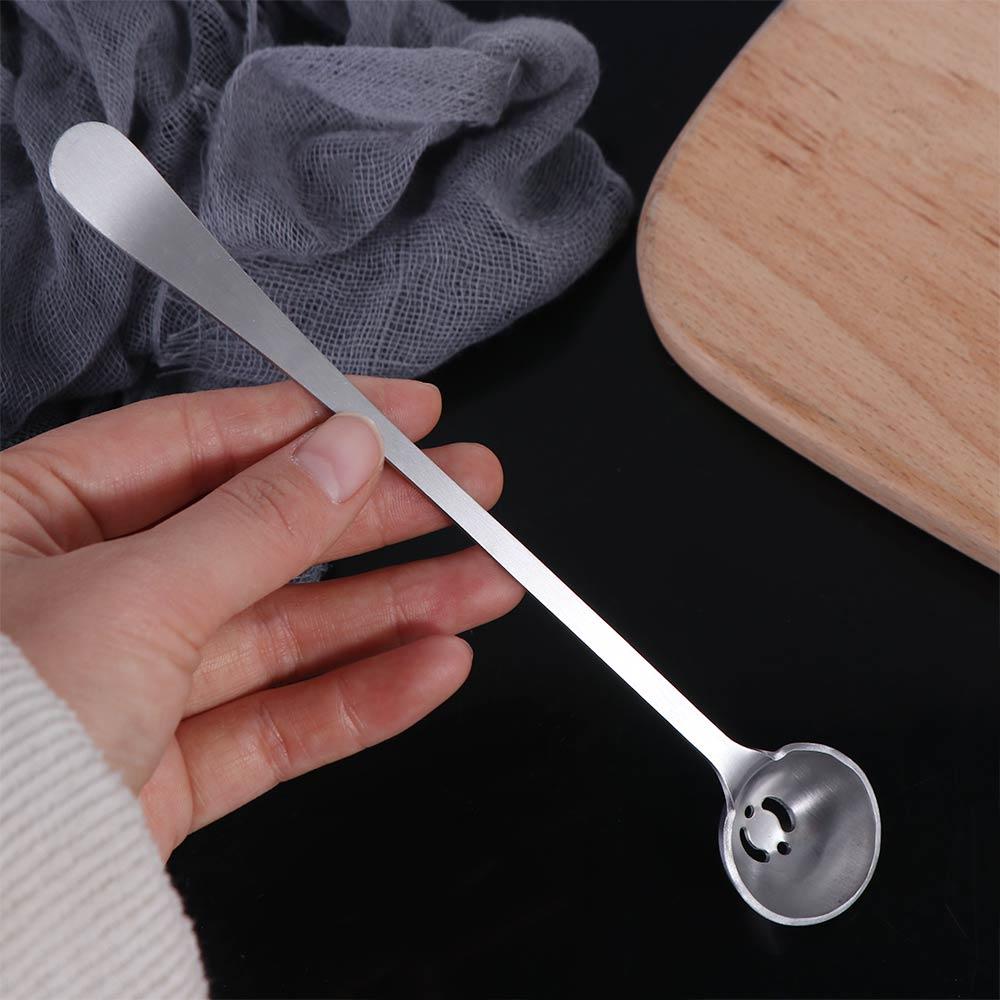 Stainless Steel Olive Strainer Spoon with Drain Hole Long Handle Jam Slotted Spoon Olive Scoop Pickle Spoons Canned Food4