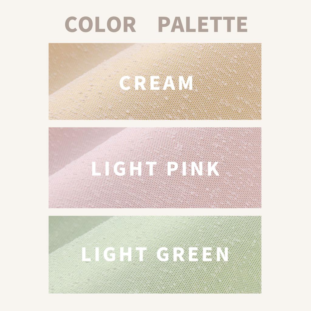 Curtain Laboratory Зернистый Пастельный 100см Шириной x 135см Комплект Регулируемых Желтый "Густой Крем" Длинный, 2, Не Блэкаут, Энергосберегающий, Изолированный, Стираемый,