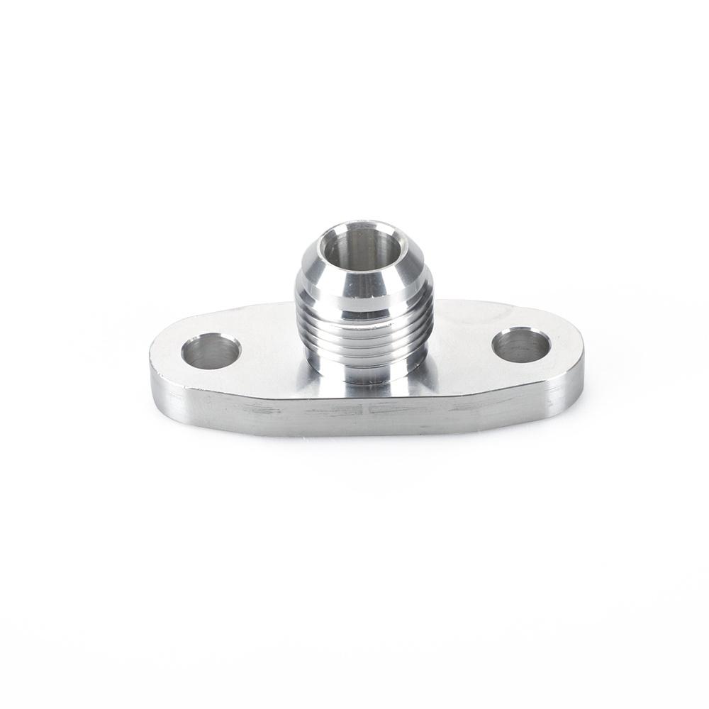 Hole pitch 2"/51mm Turbo Oil Drain Return Flange Adapter AN10 CNC Process No gasket leakproof for T3 T4 GT28 GT30 GT35 T25