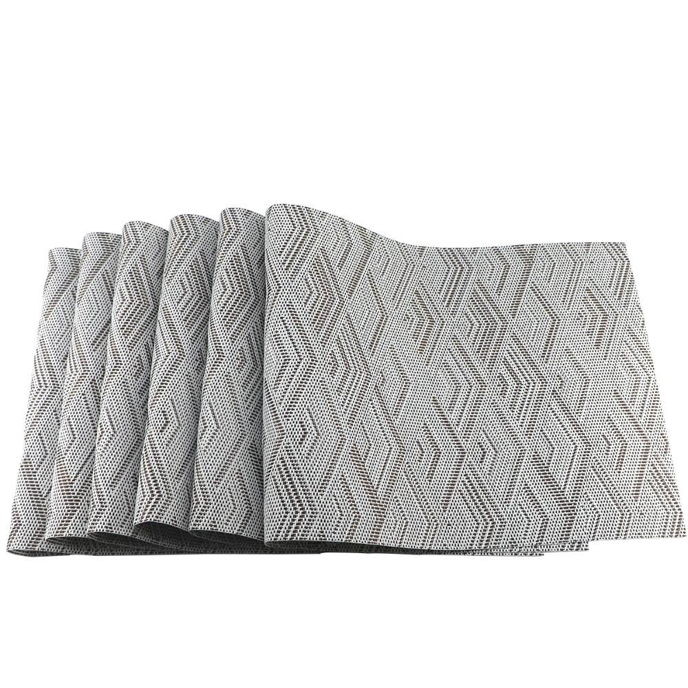 6Pcs/Set Pvc Placemat Dining Table Mats Set Table Bowl Pad Napkin Dining Table Tray Mat Coasters Kids Table Set