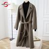 Женское пальто из 100% шерсти, СОВРЕМЕННОЕ НОВОЕ Осеннее шерстяное длинное пальто SAGA, полупальто ручной работы, зимняя теплая шерстяная длинная куртка, пальто