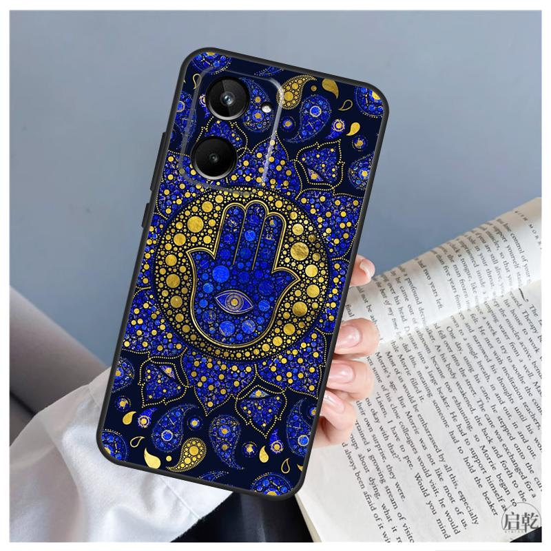 Hamsa Hand of Fatima For Realme GT5 GT Neo 5 9 10 11 12 Pro Plus C30 C31 C33 C35 C25s C21Y C51 C53 C55 C67 Case