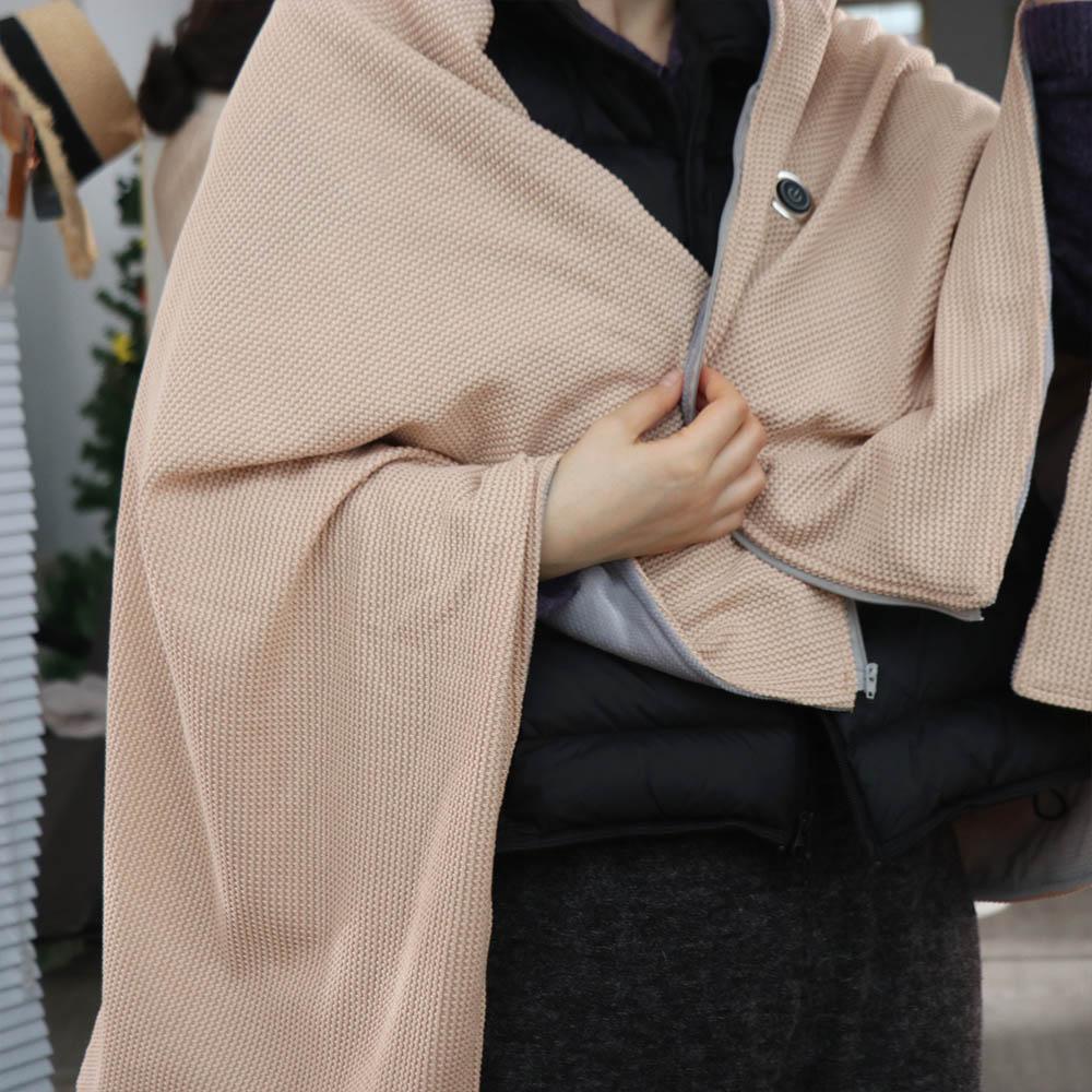 Wearable Electric Heated Blanket 3 Heating Levels Warm Heating Scarf USB Heated Shawl Home