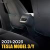 Автомобильные аксессуары, противоударная накладка на спинку сиденья, защита от грязи, детская искусственная кожа для Tesla Model 3 Model Y 2023