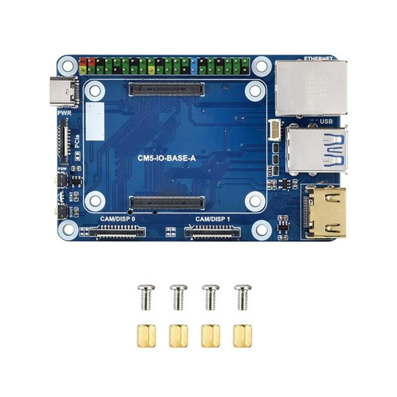 Compute Module 5 For RPi CM5 Base Expansion Board Perfectly for Developers Standard CM5 Connector 40PIN GPIO