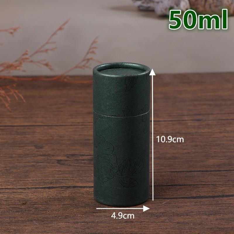 Круглая картонная подарочная коробка Упаковка для флаконов косметических эфирных масел Упаковка для помады Упаковка для духов Коробки из крафт-бумаги