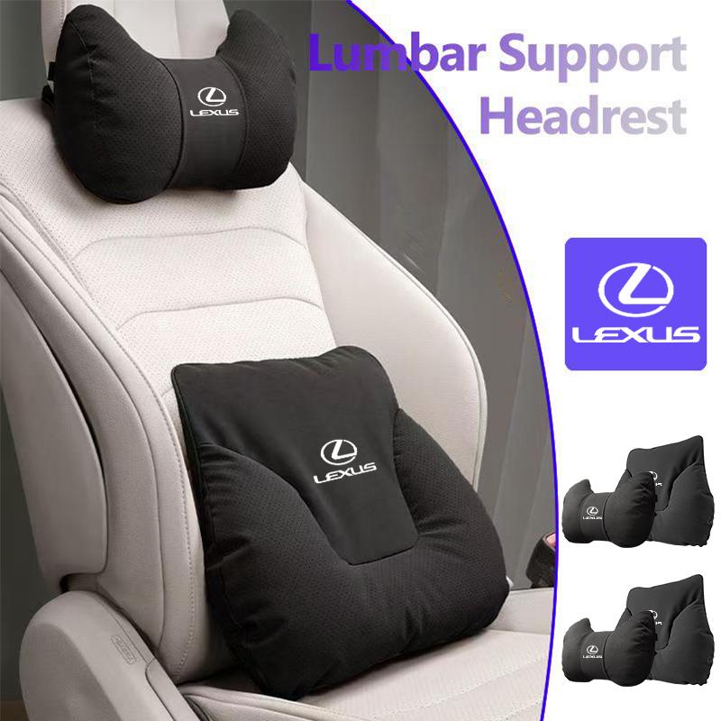 Car Headrest Lumbar Support Neck Pillow Waist Cushion Backrest Accessories For Lexus UX250h RX450h CT200h RX400h NX300h RX350 RXDP9