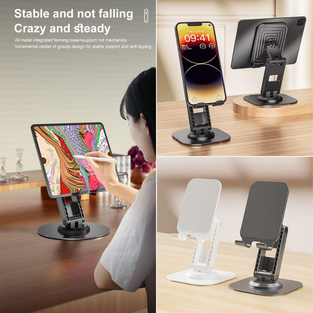 Настольная подставка с вращением на 360°, Аксессуары для телефона, Держатель для планшета, Удобная подставка для телефона, Более ленивый