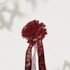 Christmas Velvet Ribbon Bow Ornaments Window Wall Tree Decorations Gift Box