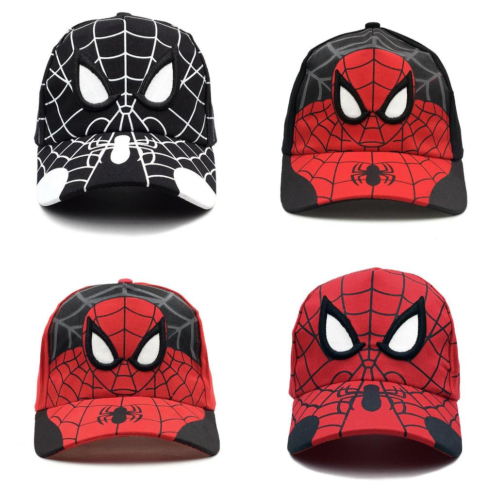 Spider Man Kids Cotton Baseball Cap With Embroidery Sun Hat For Outdoor Play And Sun Protection