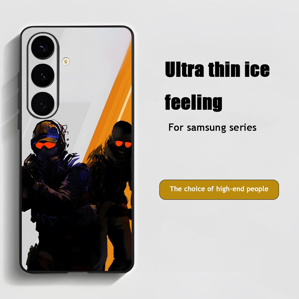 Крутая игра CS2 FPS Популярный чехол для телефона для Samsung Galaxy S26 S25 S24 S23 S22 S21 Plus Ultra Note20 Мягкий черный