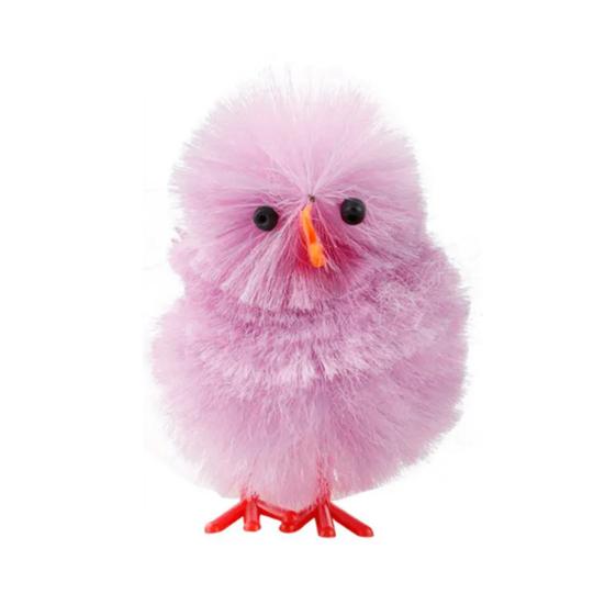 36 Pcs Easter Fur Chicks Mini Simulation Plush Chicks Small Colorful Fluffy Chicken Easter Basket Stuffer for Spring Home Garden Decor