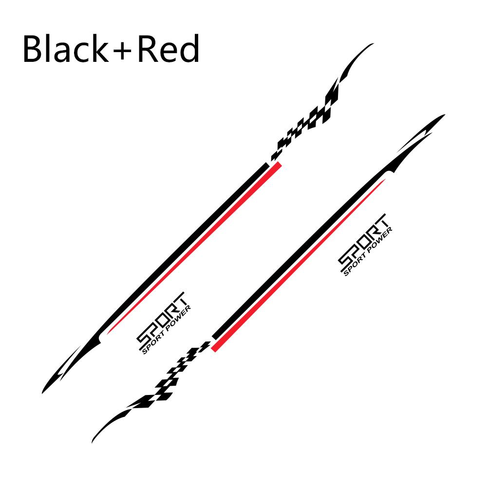 4 шт. автомобильные длинные боковые наклейки на талию для Qashqai Prado Sportage Range Rover Tucson BMW Duster CX-5 SUV виниловый тюнинг