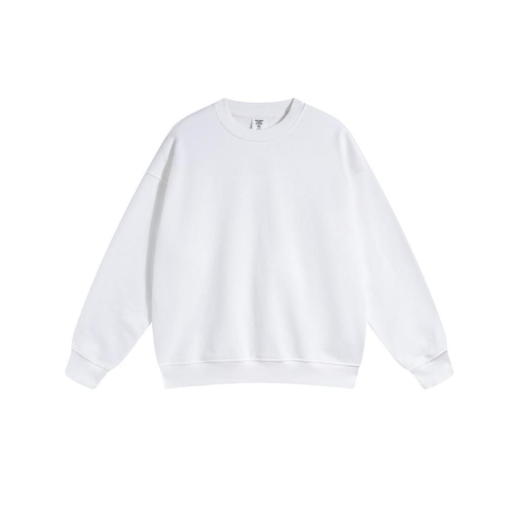 2024 Autumn/Winter Men's High-Quality 450G Terry Crewneck Sweater - Fashionable and Loose Fit