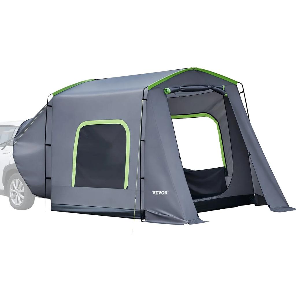 VEVOR Large SUV Tent for 5–9 Person, 3.23 x 2.44m All-Season SUV Tailgate Tent with Ventilated Door & Mesh Windows