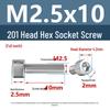 Yigu 201 Stainless Steel Cup Head Hexagon Screws and Bolts - M3, M4, M5, M6