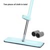 Flat Floor Mop Steel Handle Free Hand 360°Spin Microfiber Mop Dry Wet Kitchen Clean