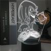 3D светодиодный ночник Соник Хеджхог с семицветным пультом дистанционного управления