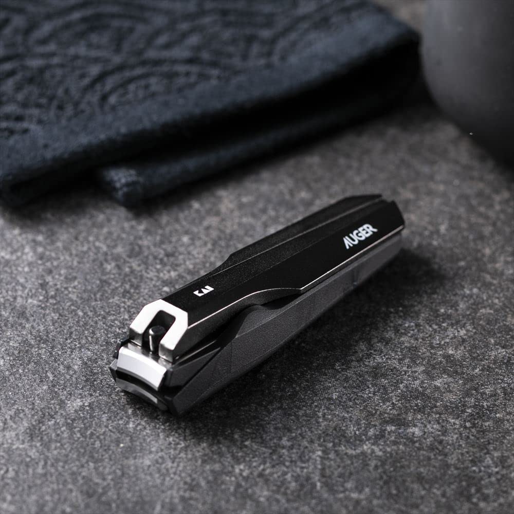 Kai Auger Grooming Set with Nail Eyebrow Thin and Stylish Nail Care Men's Tweezers, Clippers, Scissors, Blades,