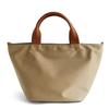 Gratante Genuine Leather Handle 2way Nylon Mini Tote Bag Bag [Gratante] Women's Abb-g0015 (Light Beige)
