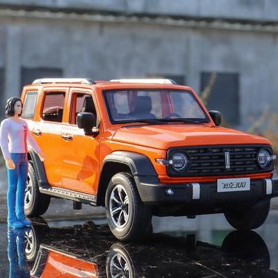 WEY TANK 300 Китайский внедорожник-симулятор литой игрушечный автомобиль со звуками и светом инерционный автомобиль 1:Модель коллекции 24 сплава