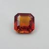 Natural Orange Sapphire Loose Gemstone Emerald Cut 15.00 ct September Birthstone for Gem Collections