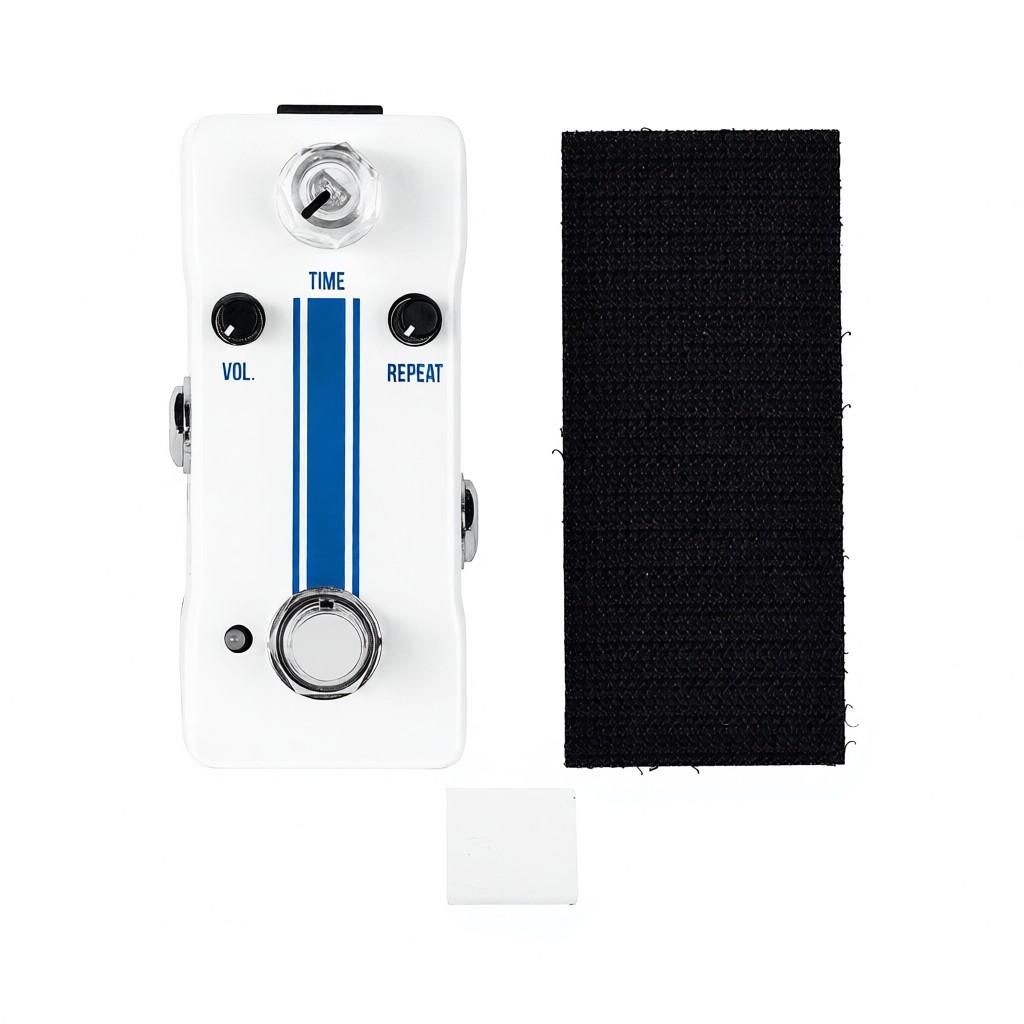 SCURU Guitar Delay Effects Pedal TIME/VOL/REPEAT Comprehensive Controls DC 9V 6.35mm Input/Output Interface Vintage Analog Delay Electric Guitar