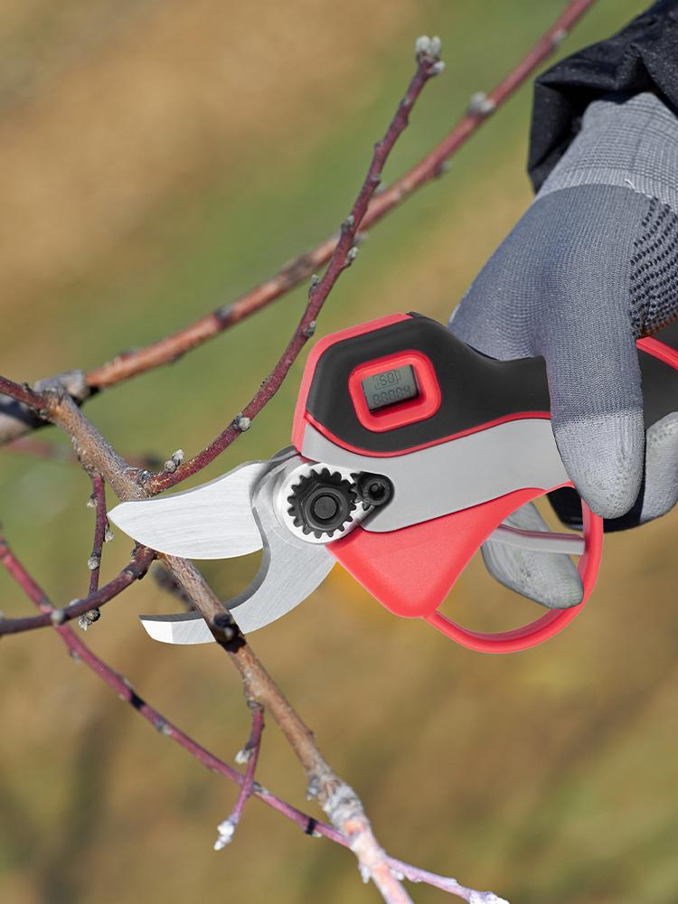 ONEVAN 30 мм 4 передачи, бесщеточные электрические секаторы, аккумуляторные, фруктовые деревья, обрезка бонсай для Makita, батарея 18 В