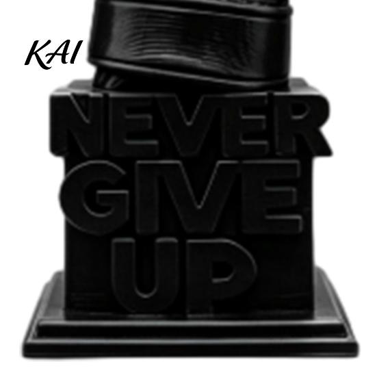 Boxing Enthusiast Gift 3D Printed Glove Desk Figurine, Never Give Up Inspirational Motivational Hard Work Encouragement Statue, Resin Decor