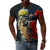 Красочные серии насекомых с 3D-принтом футболки Мужская повседневная футболка с короткими рукавами