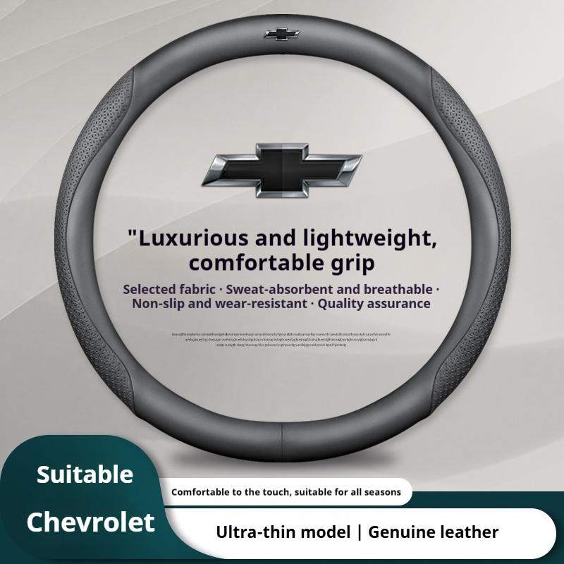 AABHK1 Leather Car Steering Wheel Cover for Chevrolet Chevy Malibu Spark tracker Cruze Sonic Camaro Equinox Volt Seeker Accessories