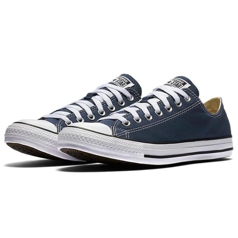 Converse All Star Удобные и Стильные Низкие Кеды из Канваса Унисекс Синие