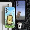 Чехол для телефона 'Ёжик в тумане' Для Samsung S25,S24,S23,S22,S21,S20,S10,Ultra,Plus,Lite,FE, Мягкий силиконовый Черный чехол