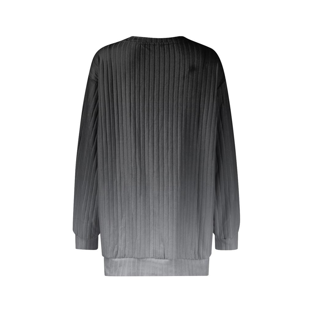 Женский зимний топ с круглым вырезом из легкого хлопка с начесом и принтом в стиле колор-блок