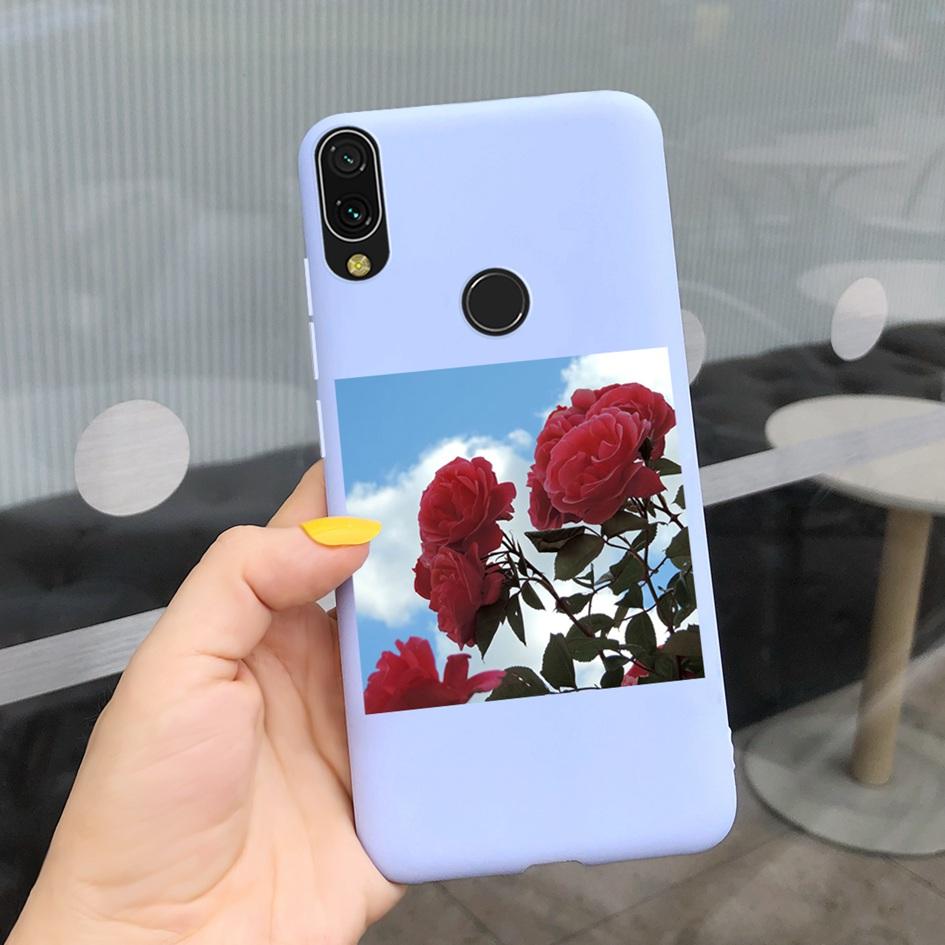 Мягкий чехол для Xiaomi Redmi Note 7 Чехол Funda для Redmi 7 7A Модный силиконовый чехол-подсолнух для Redmi Note7 Pro Задняя крышка